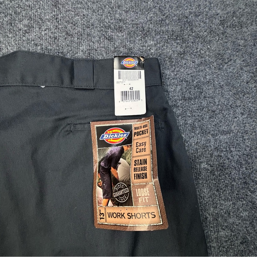 Dickies Men Work Shorts Size 42 Charcoal Gray Solid Twill Work Loose Fit 13" NWT - Picture 13 of 15
